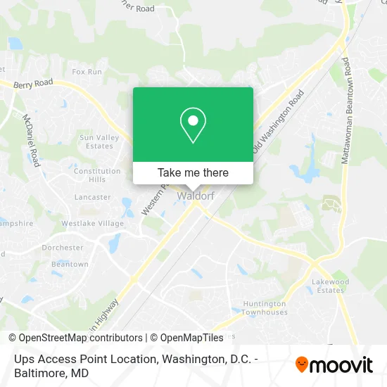 Ups Access Point Location map