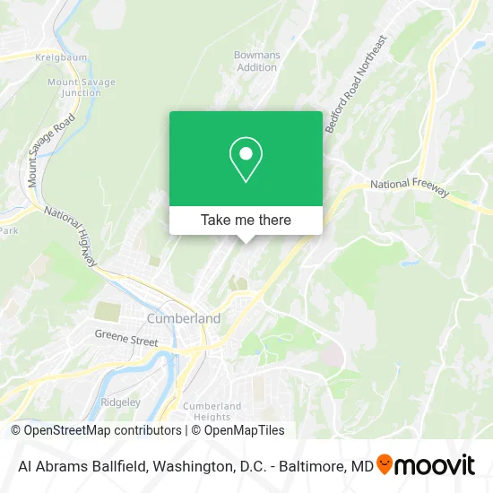Al Abrams Ballfield map