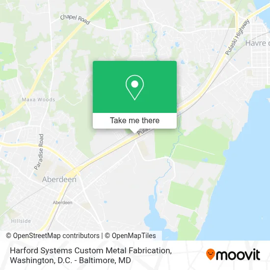 Harford Systems Custom Metal Fabrication map