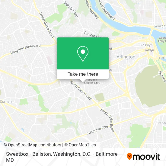Sweatbox - Ballston map