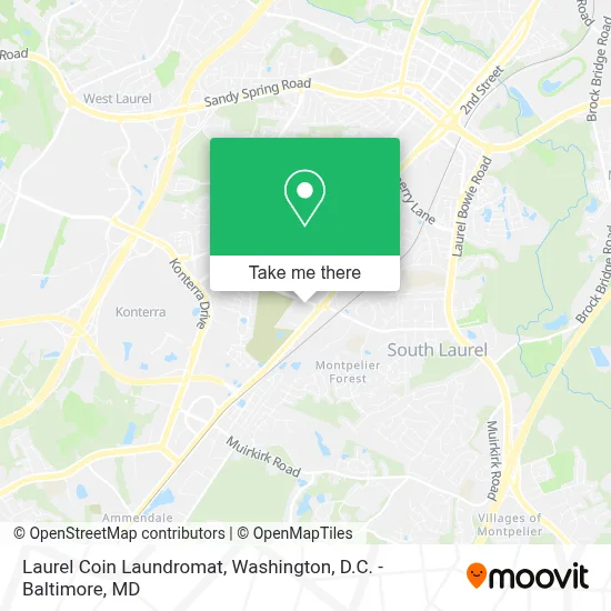 Laurel Coin Laundromat map