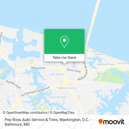 Pep Boys Auto Service & Tires map