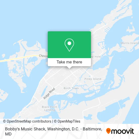Bobby's Music Shack map