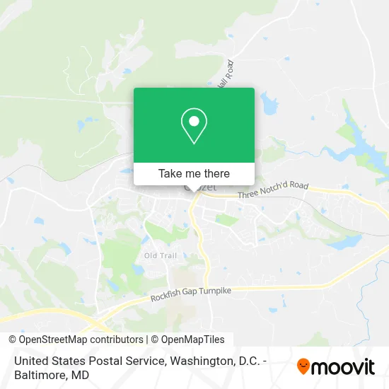 United States Postal Service map