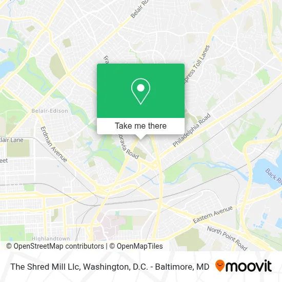 The Shred Mill Llc map