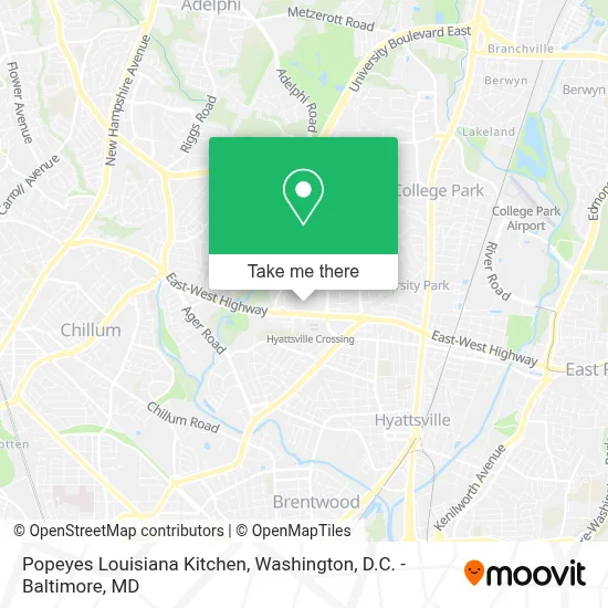Popeyes Louisiana Kitchen map