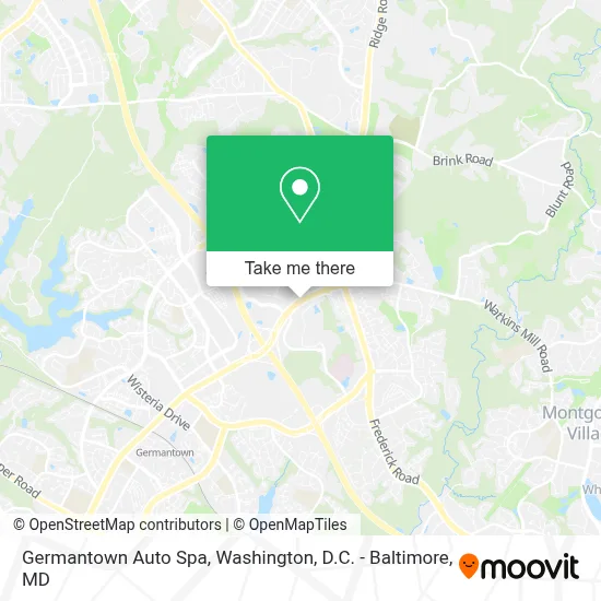 Germantown Auto Spa map