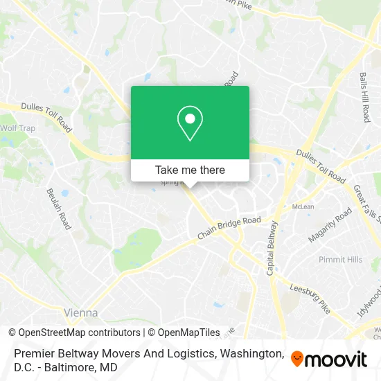 Premier Beltway Movers And Logistics map