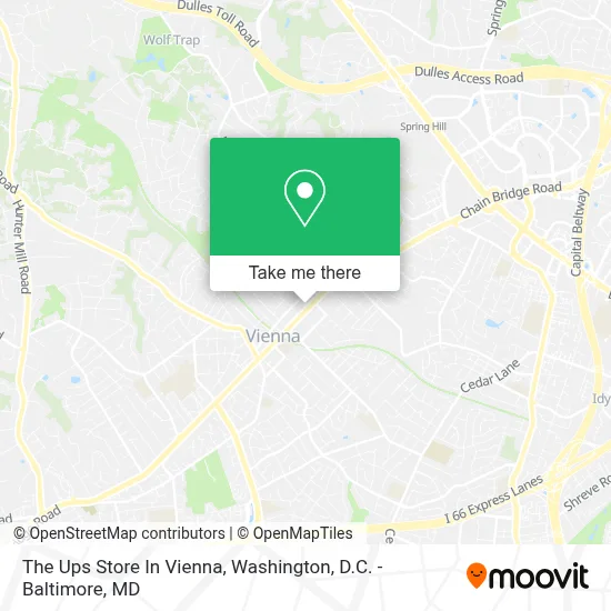 The Ups Store In Vienna map