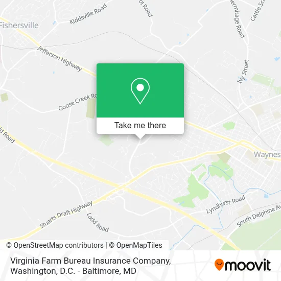 Virginia Farm Bureau Insurance Company map