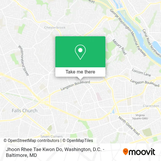 Jhoon Rhee Tae Kwon Do map
