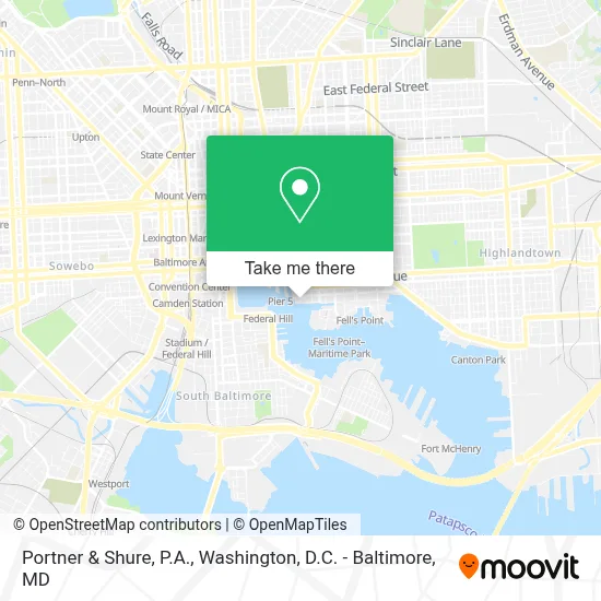 Portner & Shure, P.A. map