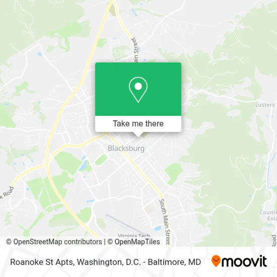Roanoke St Apts map