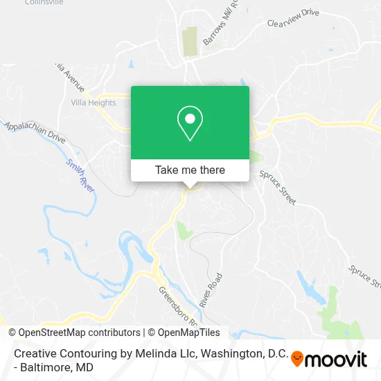 Creative Contouring by Melinda Llc map