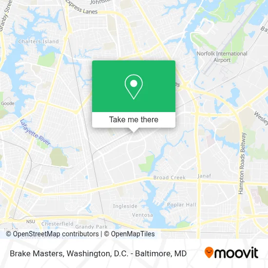 Brake Masters map