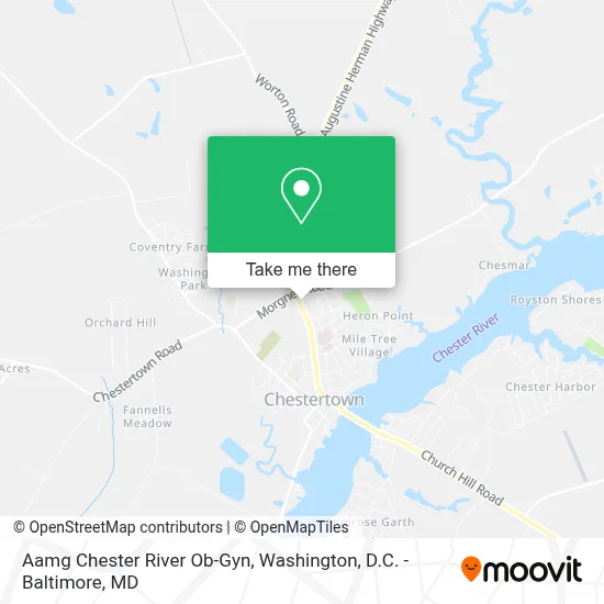 Aamg Chester River Ob-Gyn map