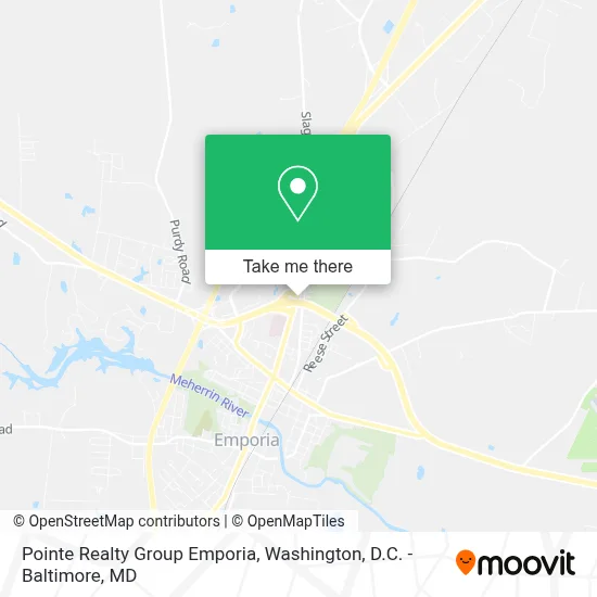 Pointe Realty Group Emporia map