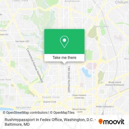 Rushmypassport In Fedex Office map