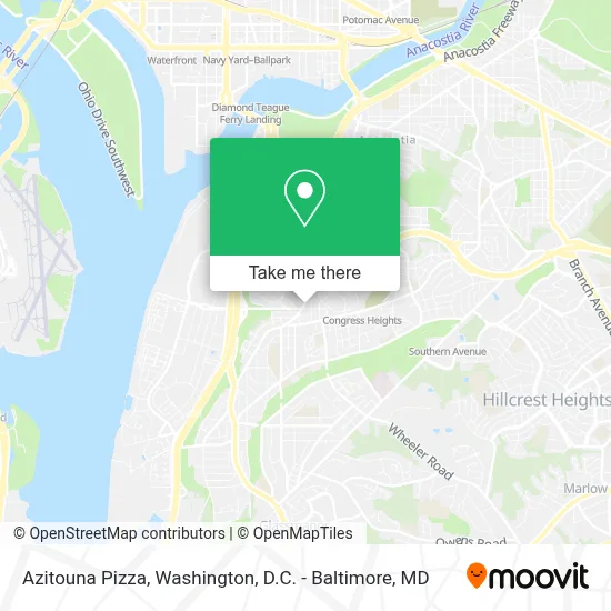 Azitouna Pizza map