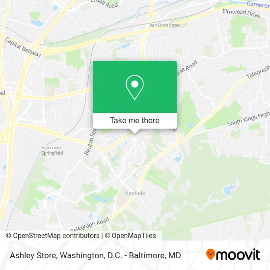 Ashley Store map