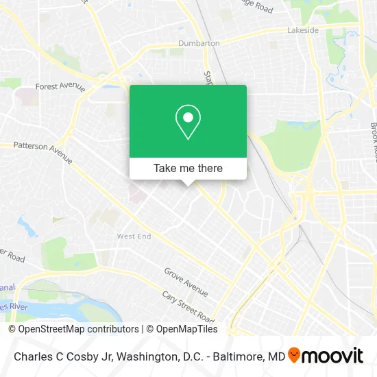 Charles C Cosby Jr map