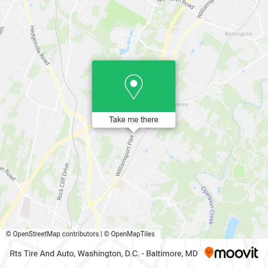 Rts Tire And Auto map
