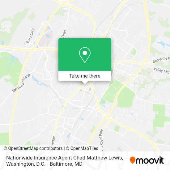 Nationwide Insurance Agent Chad Matthew Lewis map