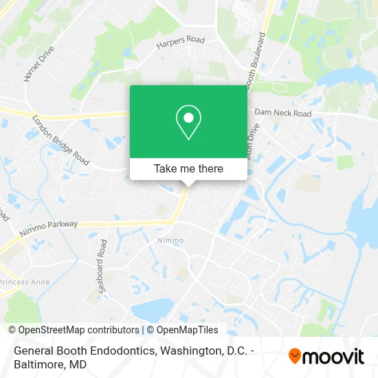 General Booth Endodontics map