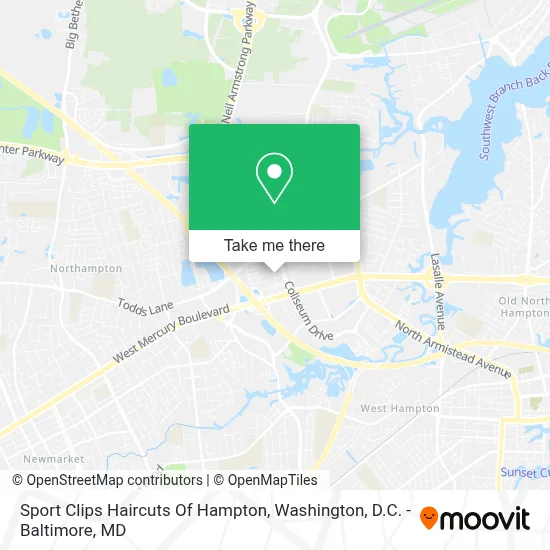 Sport Clips Haircuts Of Hampton map
