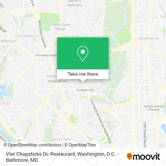 Viet Chopsticks Dc Restaurant map