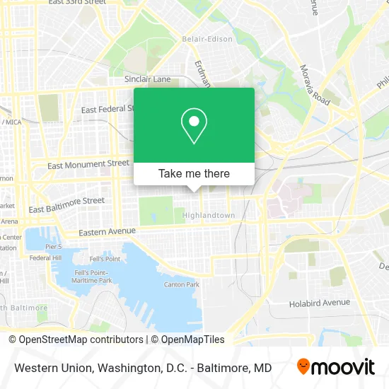 Western Union map
