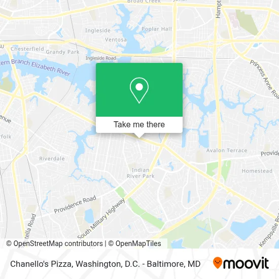 Chanello's Pizza map