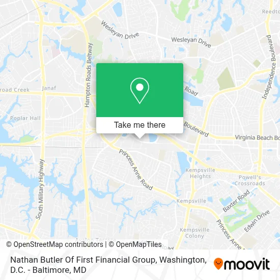 Nathan Butler Of First Financial Group map