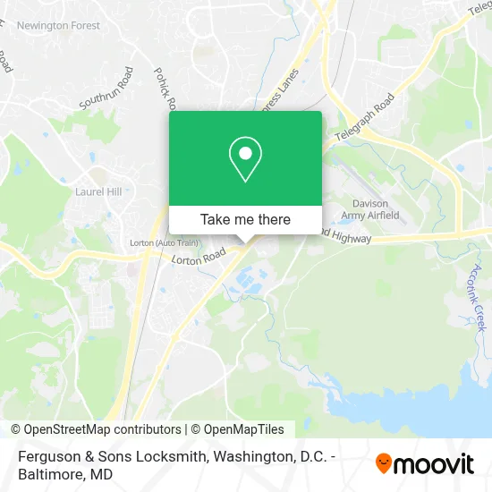 Ferguson & Sons Locksmith map