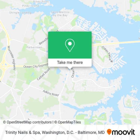 Trinity Nails & Spa map