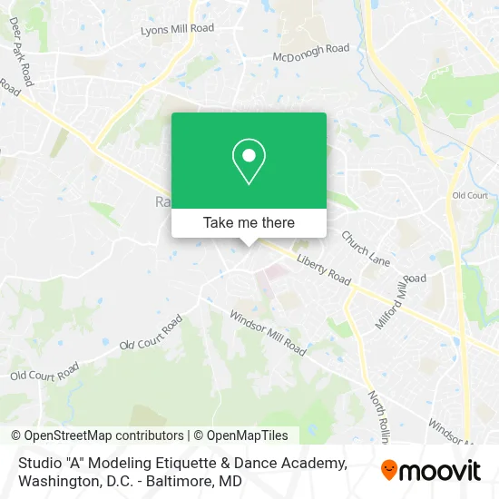 Studio "A" Modeling Etiquette & Dance Academy map