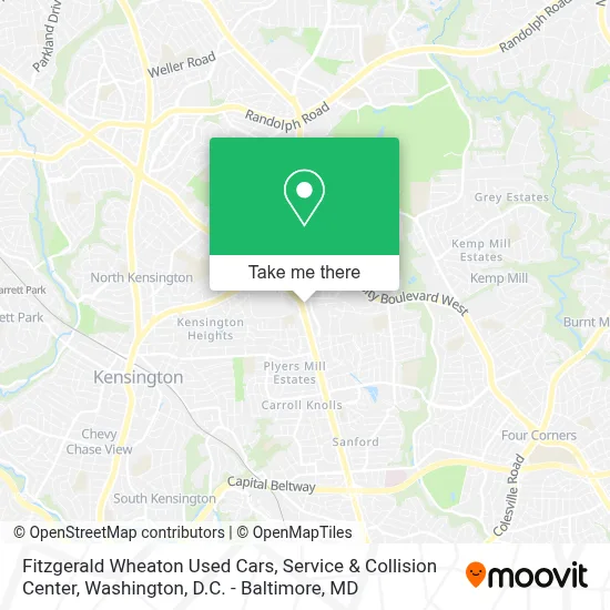 Fitzgerald Wheaton Used Cars, Service & Collision Center map