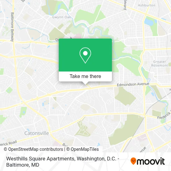 Westhills Square Apartments map