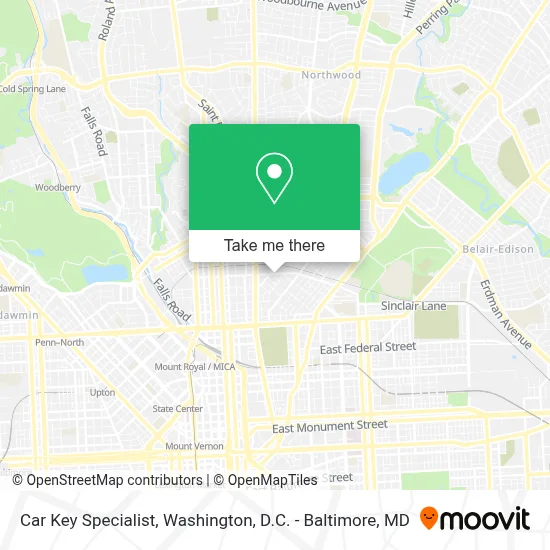 Car Key Specialist map