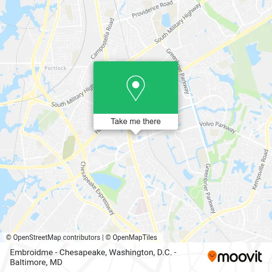 Embroidme - Chesapeake map