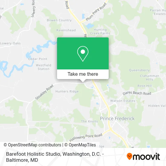 Barefoot Holistic Studio map