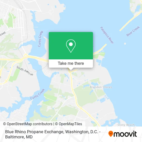 Blue Rhino Propane Exchange map