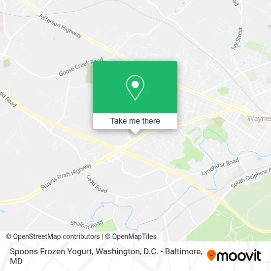 Spoons Frozen Yogurt map