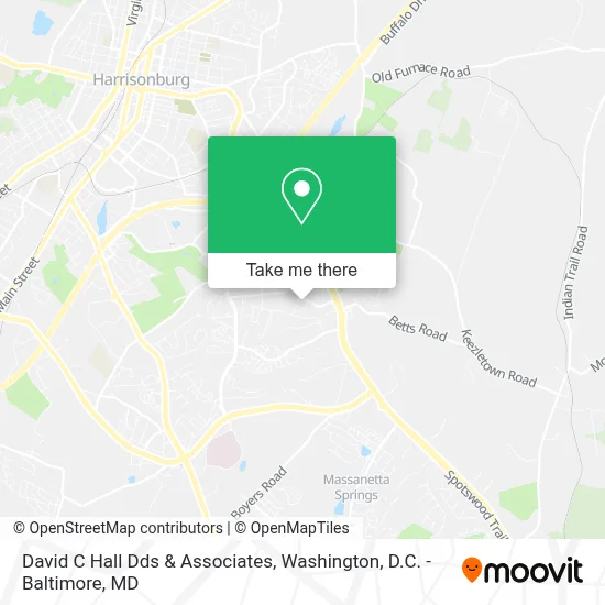 David C Hall Dds & Associates map