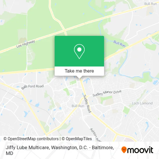 Jiffy Lube Multicare map
