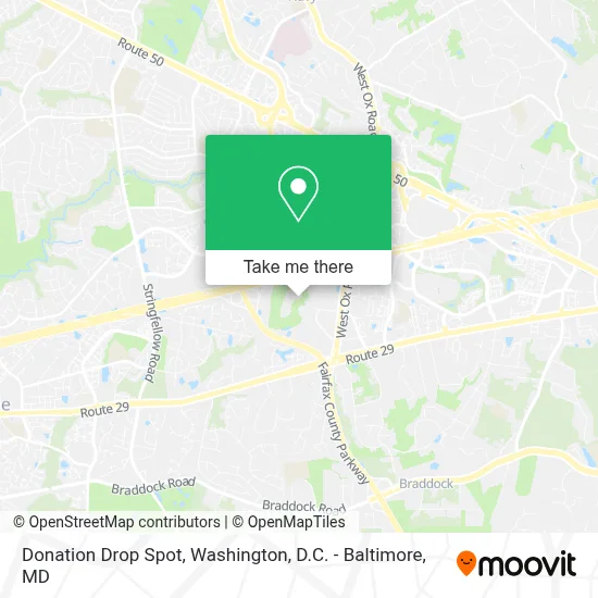 Donation Drop Spot map