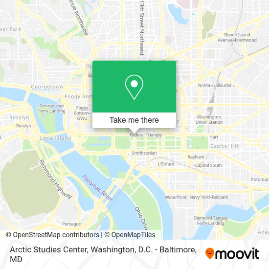Arctic Studies Center map