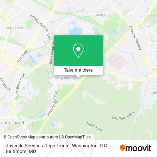 Juvenile Services Department map