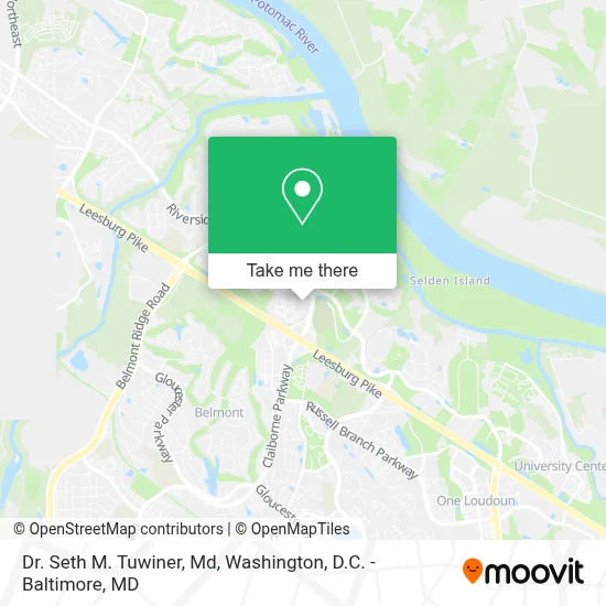 Dr. Seth M. Tuwiner, Md map