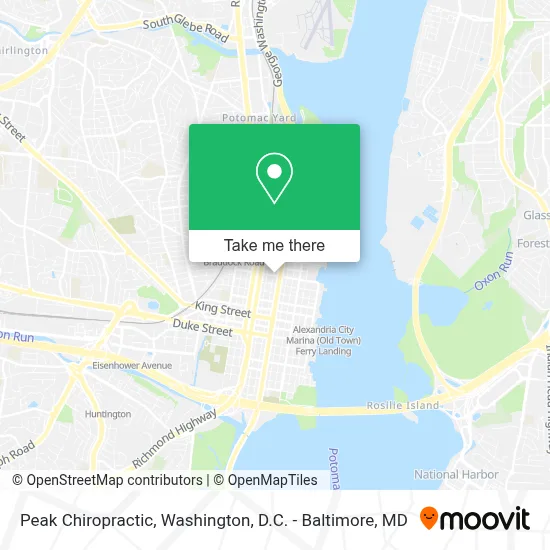 Peak Chiropractic map
